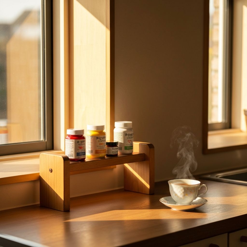 Supplements in kitchen and dining area